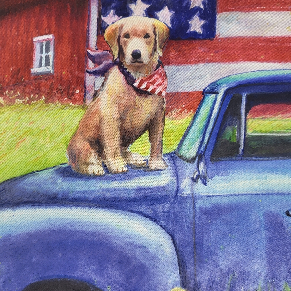 Patriotic Pup 12.5" X 18" Garden Flag 4th Of July Summer Farm Indoor Outdoor - Picture 2 of 4